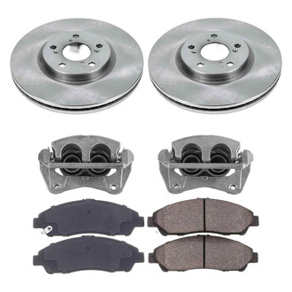 Callahan Brake Parts® K039583 - Plain Front Brake Kit with Calipers