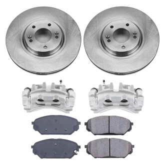 Callahan Brake Parts® - Plain Front Brake Kit with Calipers
