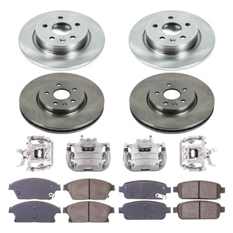 Callahan Brake Parts® - Plain Brake Kit with Calipers