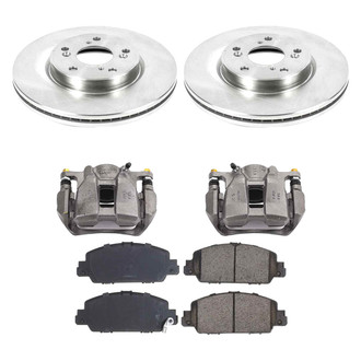 Callahan Brake Parts® - Plain Front Brake Kit with Calipers