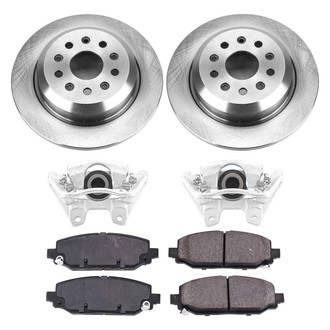 Callahan Brake Parts® - Plain Rear Brake Kit with Calipers
