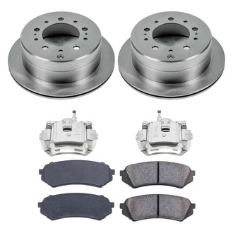 Callahan Brake Parts® - Plain Rear Brake Kit with Calipers