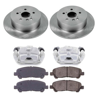 Callahan Brake Parts® - Plain Rear Brake Kit with Calipers