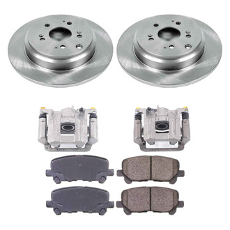 Callahan Brake Parts® - Plain Rear Brake Kit with Calipers