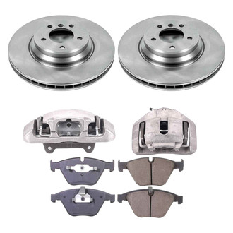 Callahan Brake Parts® - Plain Front Brake Kit with Calipers