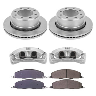 Callahan Brake Parts® - Plain Rear Brake Kit with Calipers