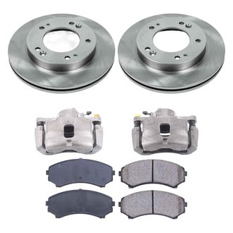 Callahan Brake Parts® - Plain Front Brake Kit with Calipers