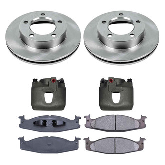 Callahan Brake Parts® - Plain Front Brake Kit with Calipers