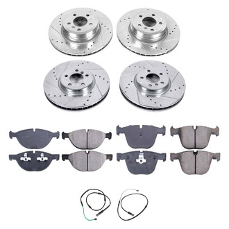 Callahan Brake Parts® - Drilled and Slotted Front and Rear Brake Kit