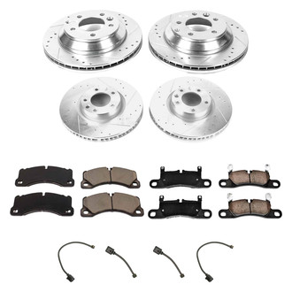 Callahan Brake Parts® - Drilled and Slotted Front and Rear Brake Kit