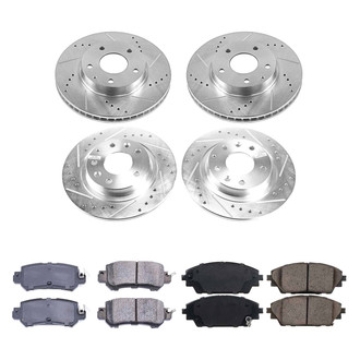 Callahan Brake Parts® - Drilled and Slotted Front and Rear Brake Kit