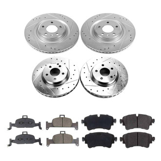 Callahan Brake Parts® - Drilled and Slotted Front and Rear Brake Kit