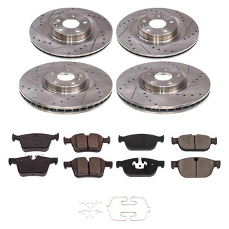 Callahan Brake Parts® - Drilled and Slotted Front and Rear Brake Kit