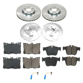 Callahan Brake Parts® - Drilled and Slotted Front and Rear Brake Kit
