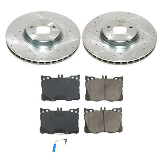 Callahan Brake Parts® - Drilled and Slotted Front Brake Kit