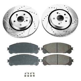 Callahan Brake Parts® - Drilled and Slotted Front Brake Kit