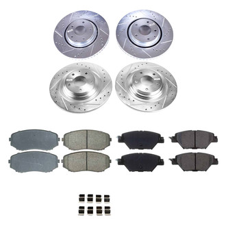 Callahan Brake Parts® - Drilled and Slotted Brake Kit