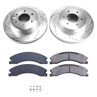 Callahan Brake Parts® - Drilled and Slotted Front Brake Kit