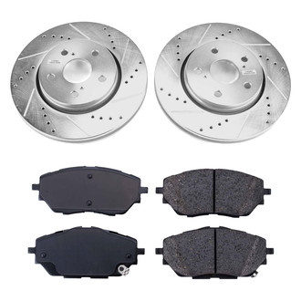 Callahan Brake Parts® - Drilled and Slotted Front Brake Kit