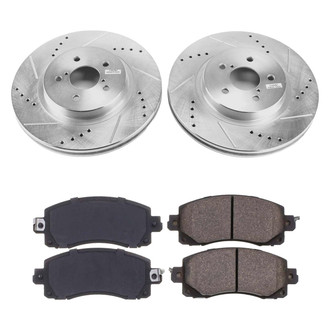 Callahan Brake Parts® - Drilled and Slotted Front Brake Kit