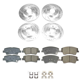 Callahan Brake Parts® - Drilled and Slotted Brake Kit