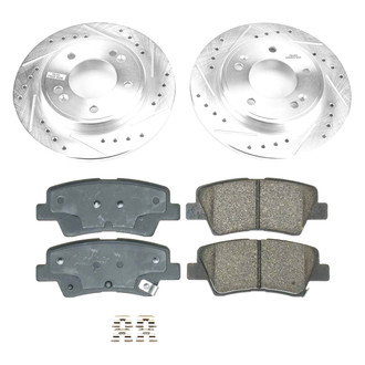 Callahan Brake Parts® - Drilled and Slotted Rear Brake Kit