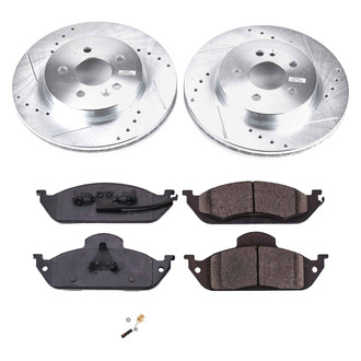 Callahan Brake Parts® - Drilled and Slotted Front Brake Kit