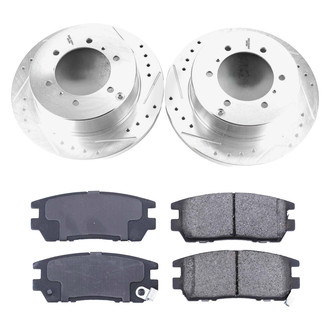 Callahan Brake Parts® - Drilled and Slotted Rear Brake Kit