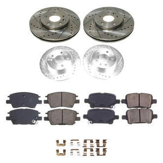 Callahan Brake Parts® - Drilled and Slotted Front and Rear Brake Kit