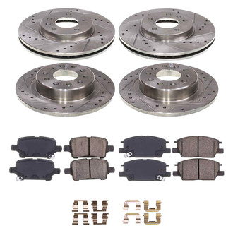 Callahan Brake Parts® - Drilled and Slotted Brake Kit