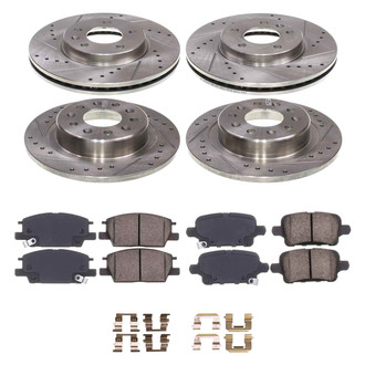 Callahan Brake Parts® - Drilled and Slotted Brake Kit