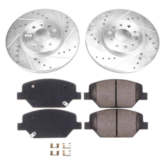 Callahan Brake Parts® - Drilled and Slotted Front Brake Kit