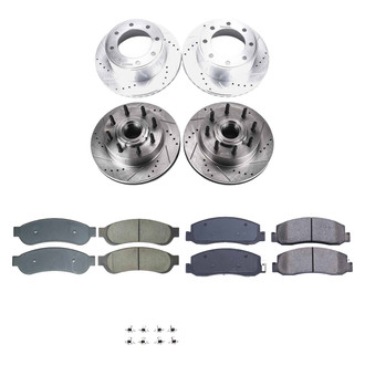 Callahan Brake Parts® - Drilled and Slotted Front and Rear Brake Kit