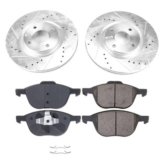 Callahan Brake Parts® - Drilled and Slotted Front Brake Kit
