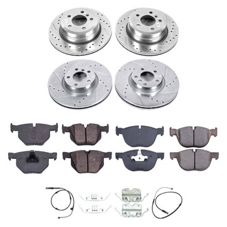 Callahan Brake Parts® - Drilled and Slotted Front and Rear Brake Kit