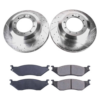 Callahan Brake Parts® - Drilled and Slotted Front Brake Kit