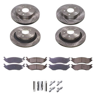 Callahan Brake Parts® - Drilled and Slotted Front and Rear Brake Kit