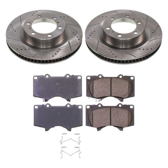 Callahan Brake Parts® - Drilled and Slotted Front Brake Kit