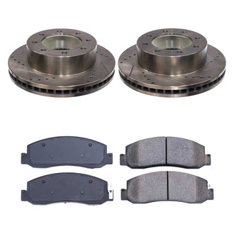 Callahan Brake Parts® - Drilled and Slotted Front Brake Kit