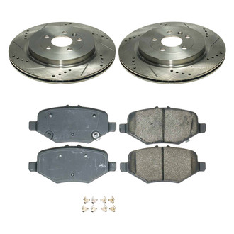 Callahan Brake Parts® - Drilled and Slotted Rear Brake Kit