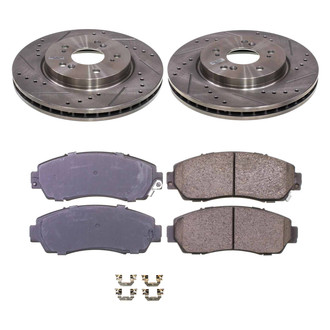 Callahan Brake Parts® - Drilled and Slotted Front Brake Kit