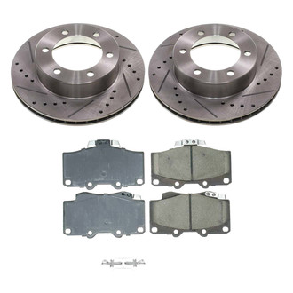 Callahan Brake Parts® - Drilled and Slotted Front Brake Kit