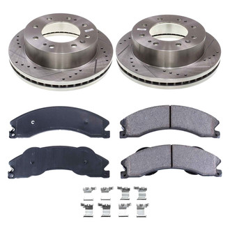 Callahan Brake Parts® - Drilled and Slotted Front Brake Kit