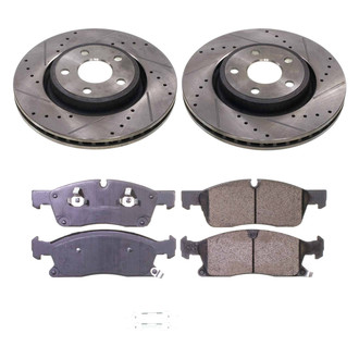 Callahan Brake Parts® - Drilled and Slotted Front Brake Kit