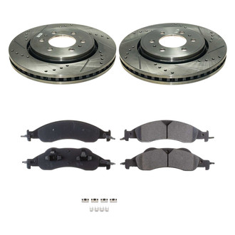 Callahan Brake Parts® - Drilled and Slotted Front Brake Kit