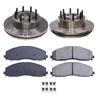 Callahan Brake Parts® - Drilled and Slotted Front Brake Kit