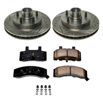 Callahan Brake Parts® - Drilled and Slotted Front Brake Kit