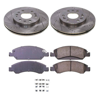 Callahan Brake Parts® - Drilled and Slotted Front Brake Kit
