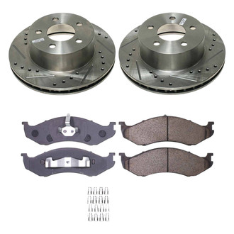 Callahan Brake Parts® - Drilled and Slotted Front Brake Kit