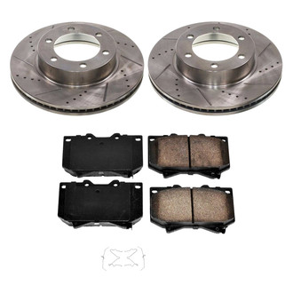 Callahan Brake Parts® - Drilled and Slotted Front Brake Kit